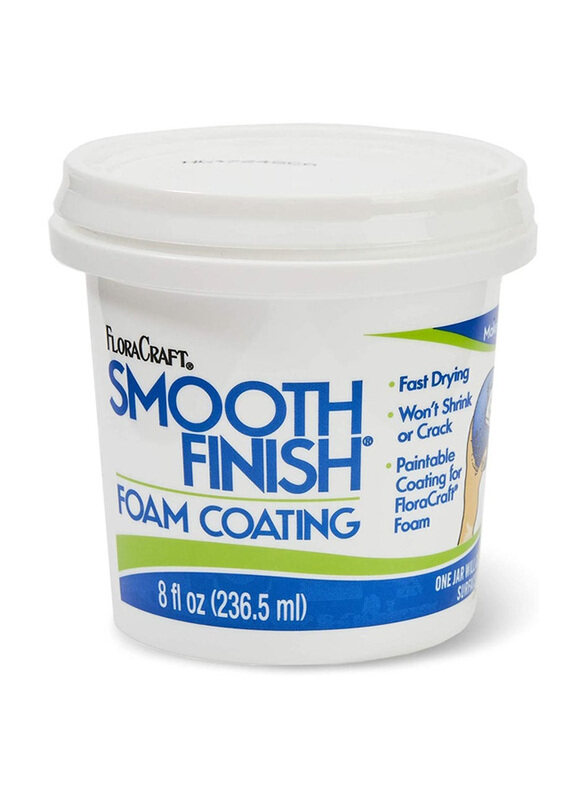 

Floracraft Smooth Finish Paintable Foam Coating, 236.5ml, White