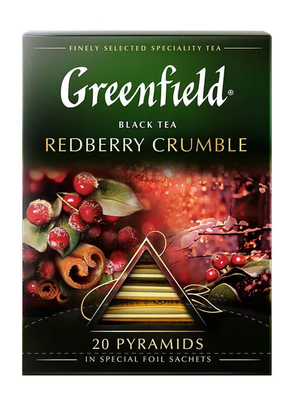 

Greenfield Redberry Crumble Black Tea Bags, 36g, 20 Tea Bags