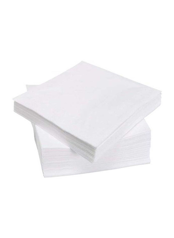 Solid Pattern Paper Napkin, 50 Pieces, White