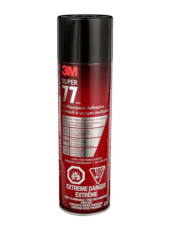 

3M 77 Super Multipurpose Adhesive Aerosol, Clear