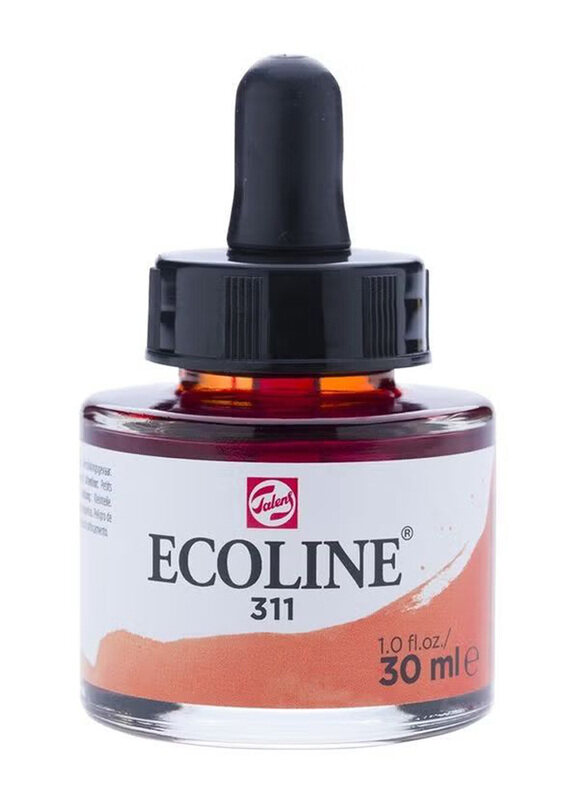 

Talens Ecoline Liquid Water Colour Bottle, 311 Vermilion