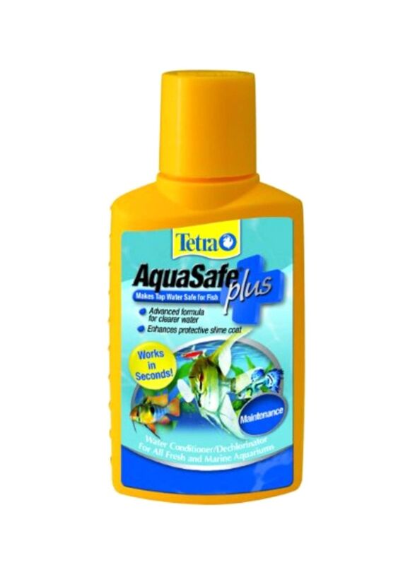 Tetra Aqua Safe Plus Water Conditioner, Yellow