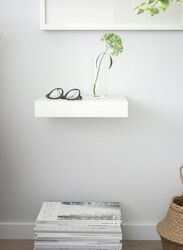 Zenhome Wall-Mounted Shelves, White