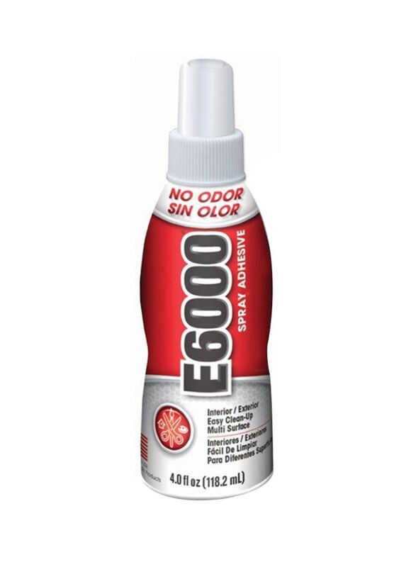 E6000 Multi-Purpose Spray Adhesive, 118.2ml, White