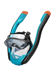 Bestway Hydro-Pro SeaClear Snork Mask, Large/Extra Large, Blue/Orange/Black
