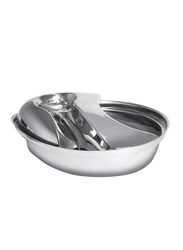 Pioneer Pet Stainless Steel Fountain Raindrop Style, Silver