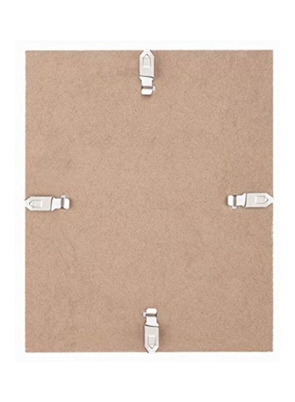 Darice Modern Glass Clip Photo Frame, Beige