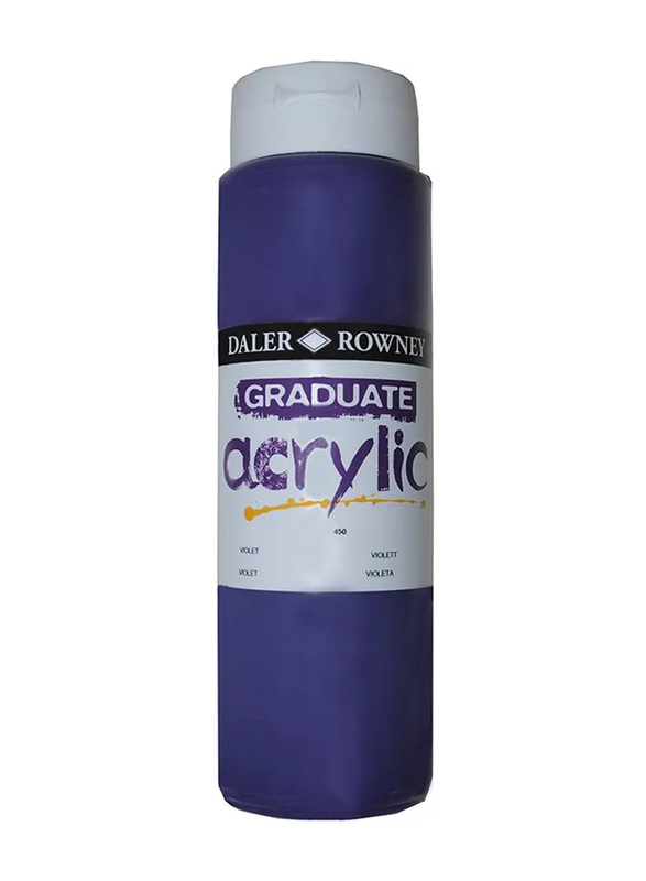 Daler Rowney Graduate Acrylic Paint Bottle, 500ml, Blue