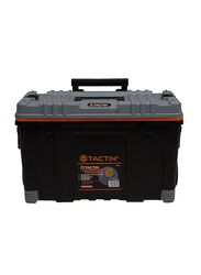 Tactix 2 Piece Plastic Tool Box Set, Black