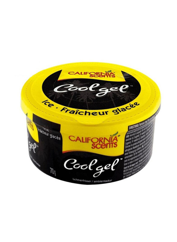 

California Scents California 70gm Scents Cool Gel Ice Fraicheur Glacee Air Freshener, Yellow