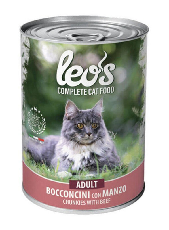 

Leos Complete Adult Beef Cats Wet Food, 415g