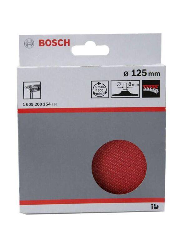 

Bosch Rubber Backing Pad for Drills, 125mm, Red/Black