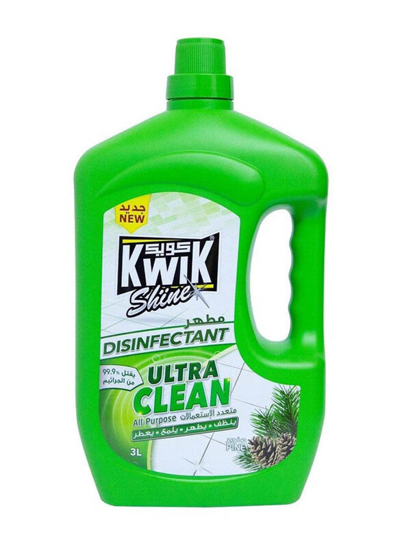 

Kwik Shine Ultra Clean Pine All Purpose Disinfectant, 3 Liters