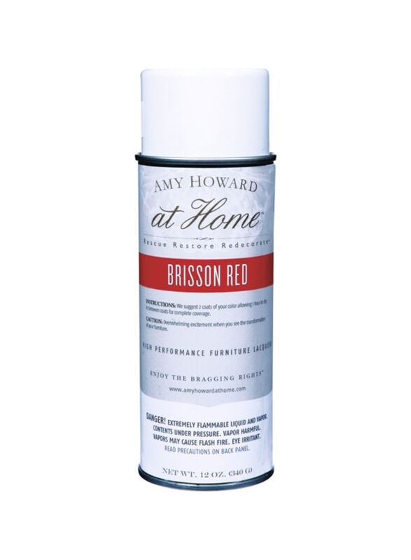 Amy Howard at Home Clear Furniture Lacquer Brisson, 354ml, Red