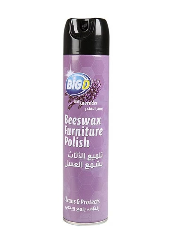 Big D Beeswax Furniture Polish with Lavender, 300ml, Purple