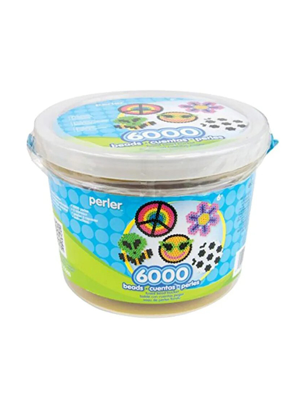 Perler Mix Fuse Beads Bucket, 6000 Pieces, Ages 6+