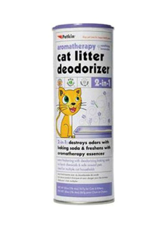 Petkin Cat Litter Lavender Deodorizer, 20oz, White