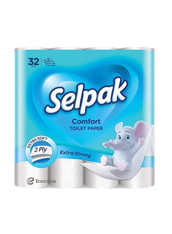 

Selpak Comfort Toilet Paper 2 Ply, 32 Rolls