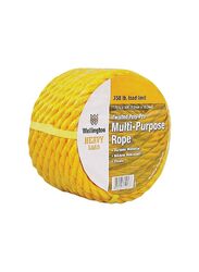 Wellington Cordage Twisted Polypro Multi-Purpose Tie-Down Rope, 15027, Yellow, 50-Feet