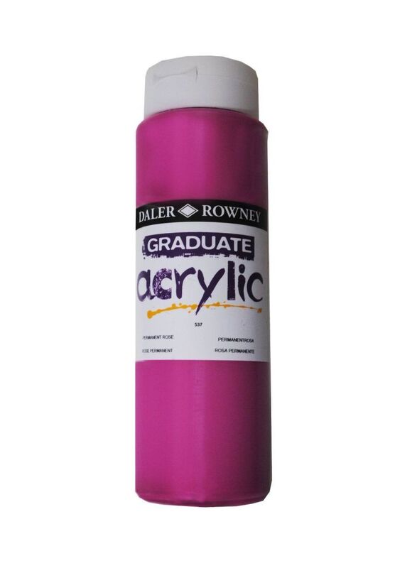 Daler Rowney 537 Graduate Acrylic Paint, 500ml, Red