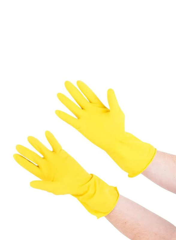 Scotch Brite Multi Purpose Cleaning Gloves, Standard, 2 Pair, Yellow