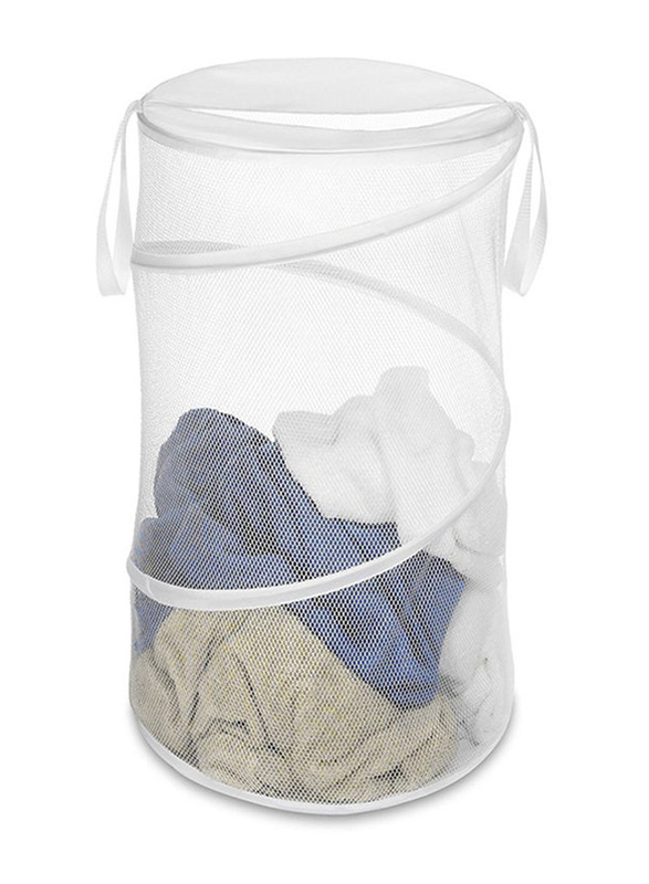 

Whitmor Collapsible Laundry Hamper, White