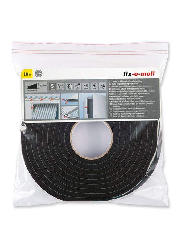 

Fix-O-Moll 10m MultiPurpose Sealing Tape, 3565521, Black