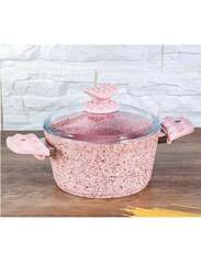 Home Maker 7-Pieces Granite Cookware Set, Clear/Pink