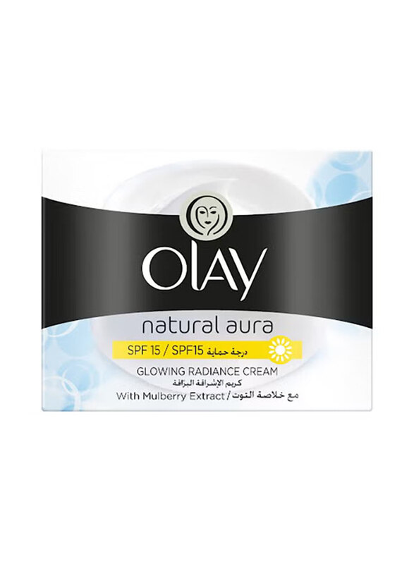 

Olay Natural Aura Day SPF15 Glowing Radiance Cream with Mulberry Extract, 50gm