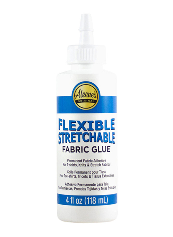 Aleene's Fabric Flexible Stretchable Glue, 118ml, Clear