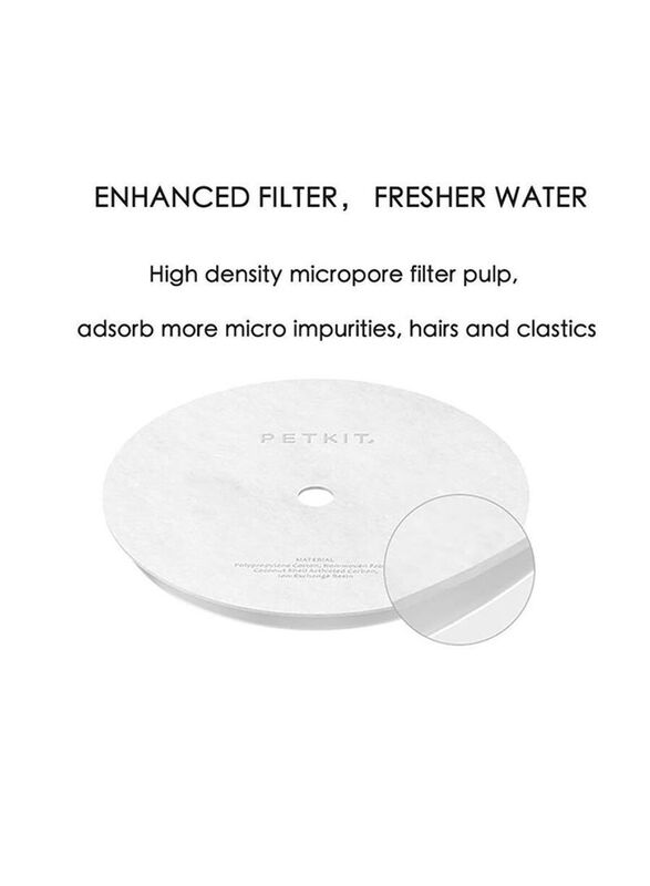 PetKit 5-Piece Eversweet Smart Water Fountain Replacement Filters, White