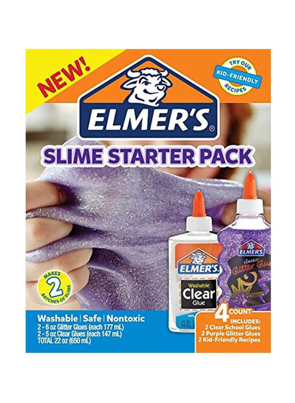 

Elmers 2-Piece Purple Slime Starter Kit, Purple, Ages 3+