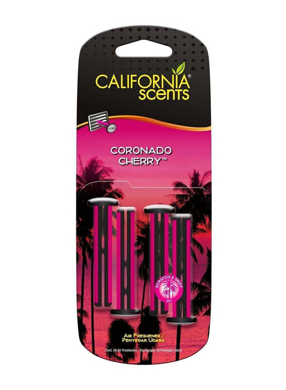 

California Scents Vent Stick Car Air Freshener Freshener Coronado Cherry, Multicolour