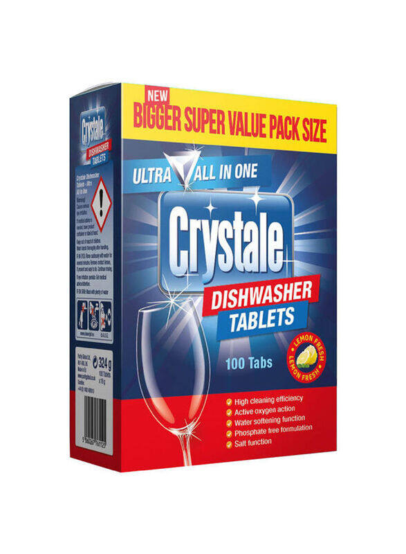 

Crystale 5-in-1 Ultra Dishwasher, 100 Tablets