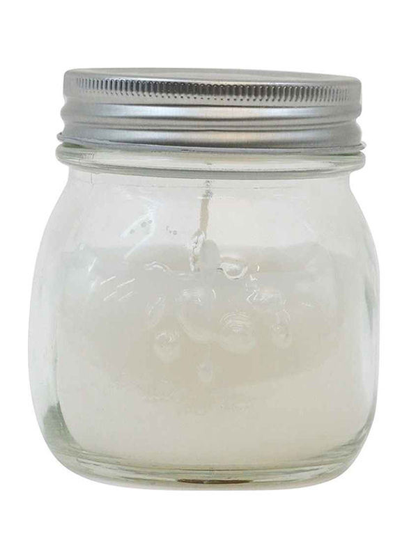 Wax Works Citronella Vintage Jar Candle, White/Clear