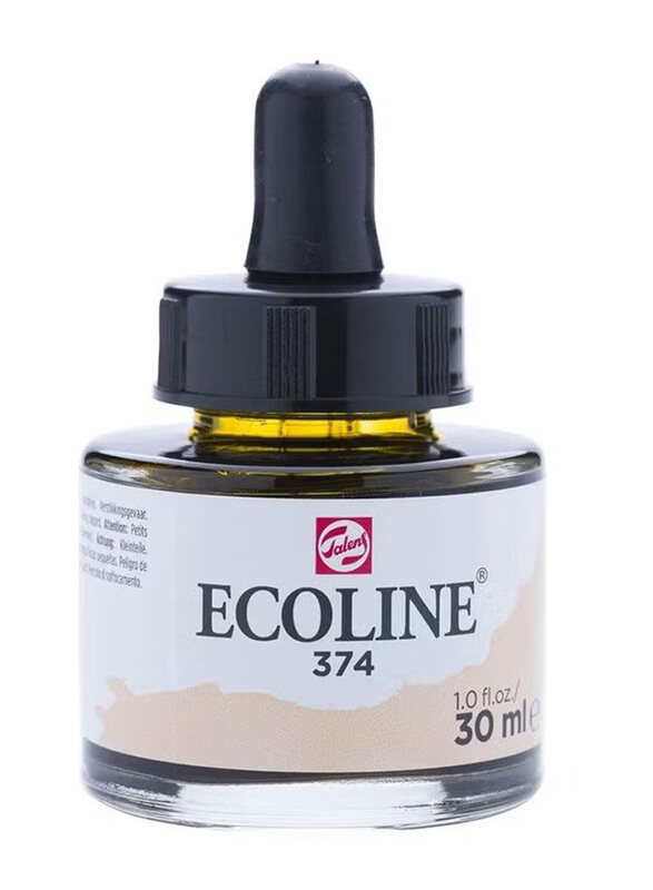 

Talens Ecoline Liquid Water Colour Bottle, 374 Pink Beige