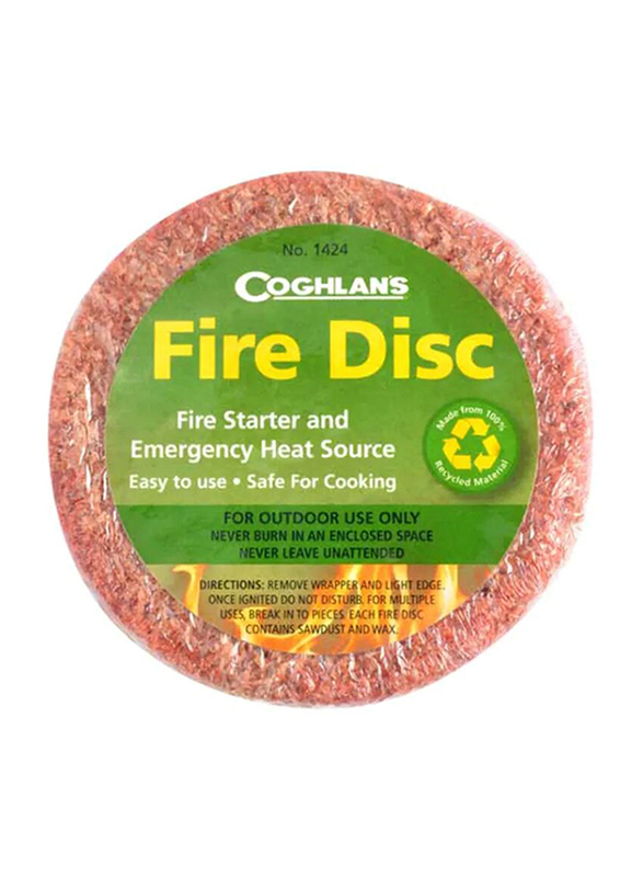 Coghlans Fire Starter Disc, 100g, Peach
