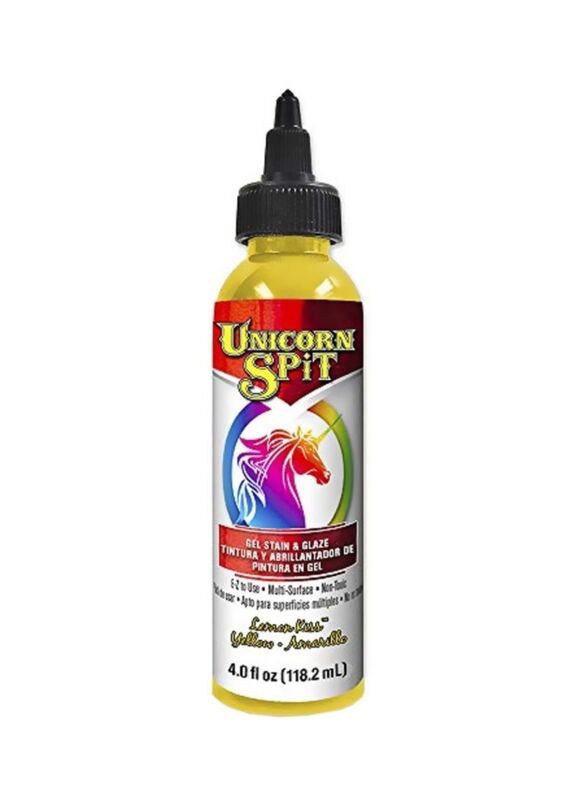 Unicorn SPit Stain and Glaze Gel, 118.2ml, Lemon Kiss Yellow