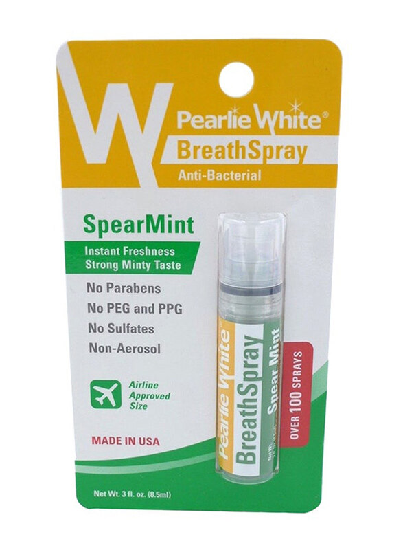 

Pearlie White Breath Spray Spear Mint, 8.5ml