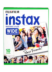 Fujifilm Instax Wide Instant Film, 2 x 10 Sheets, White