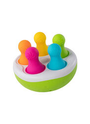 Fat Brain Toys Spinny Pins Baby Toys & Gifts Set for Babies, Ages 1+, Multicolour