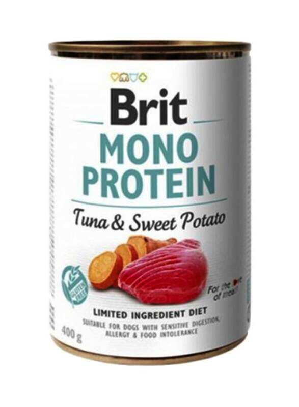 

Brit Mono Protein Tuna And Sweet Potato Pet Wet Dog Food, 400g