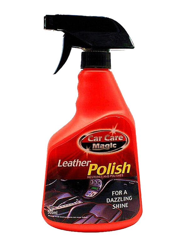 

Car Care Magic 500ml Leather Polish, Red/Black