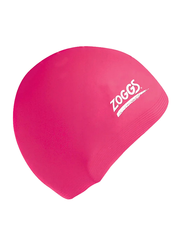 Zoggs Silicone Swimming Cap, Pink