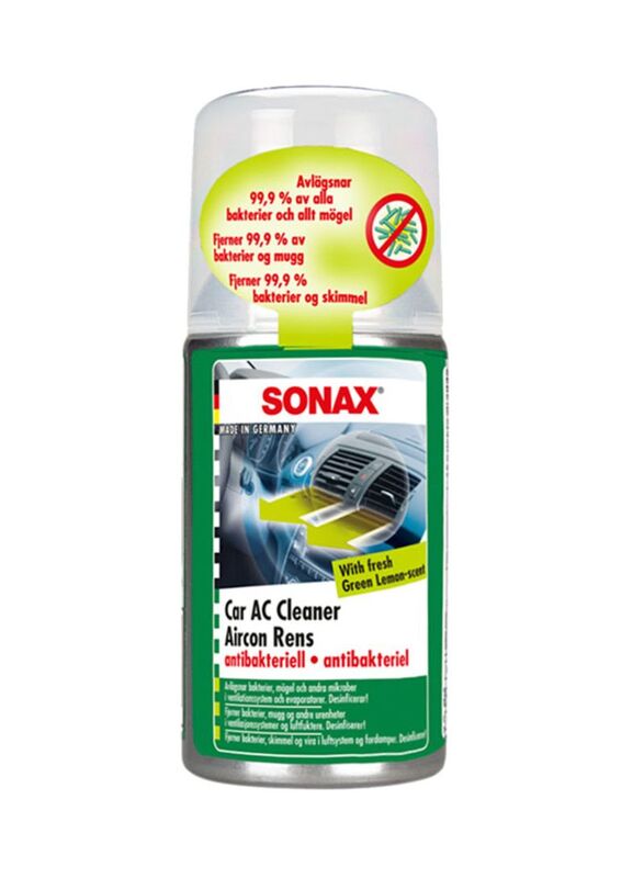 Sonax 200gm Car AC Cleaner with Fresh Green Lemon Scent, Multicolour