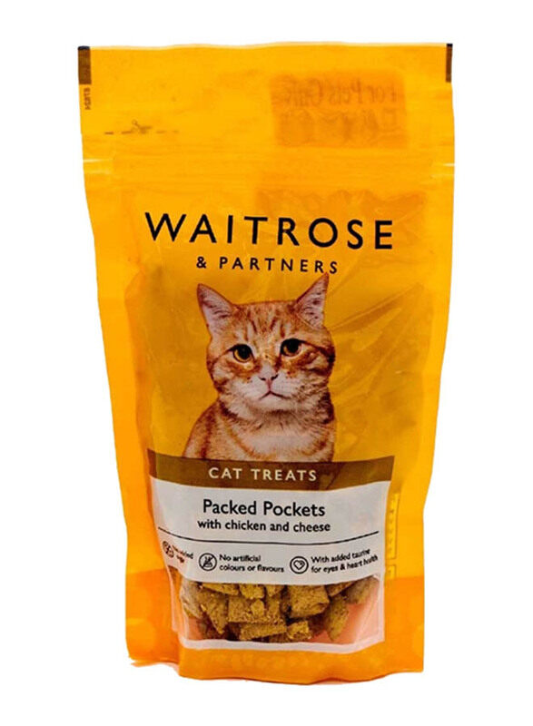 

Waitrose & Partners Cat Treats Chicken & Cheese Pockets, 65g