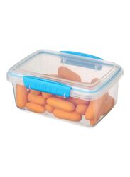 Sistema Klip It Accents Rectangular Food Container, 1L, Blue/Clear