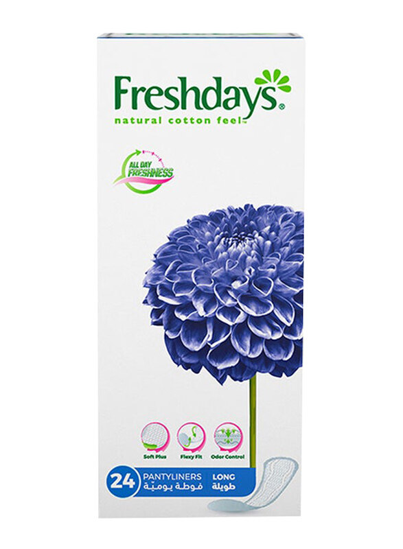 

Freshdays Pantyliners Long Pads, 24 Pieces