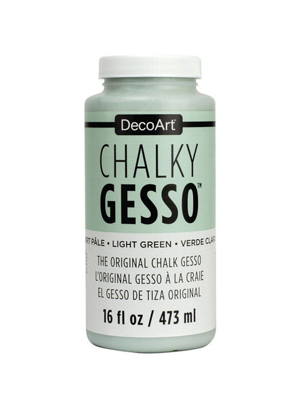 Deco Art Chalky Gesso Ultra-Matte Primer, 946ml, Light Green