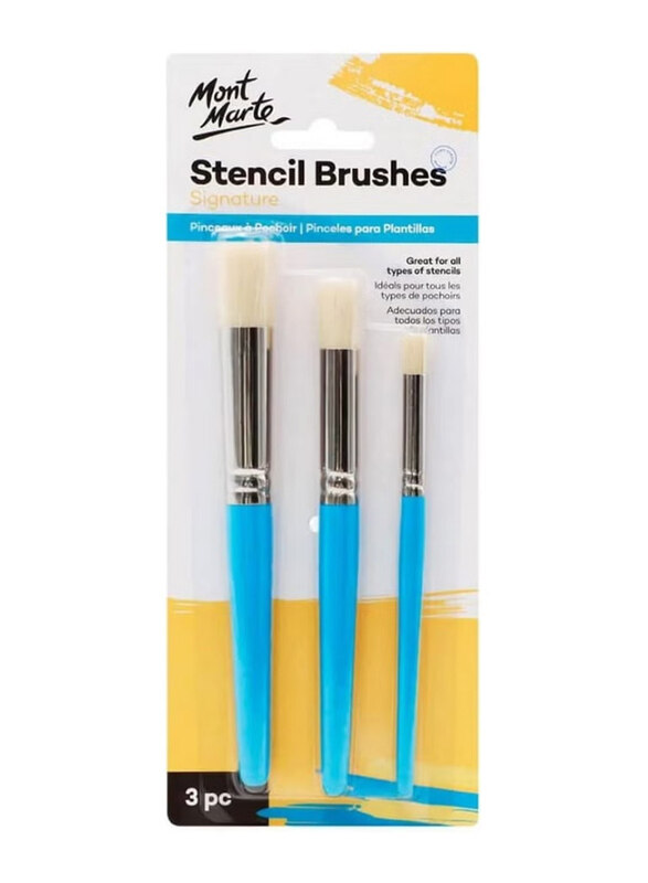 

Mont Marte Professional Stencil Brush Set, Multicolour